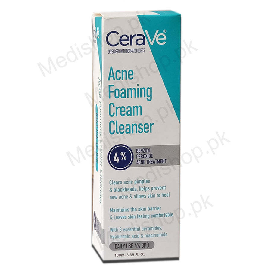 CeraVe Acne Foaming Cream Cleanser Medishop.pk