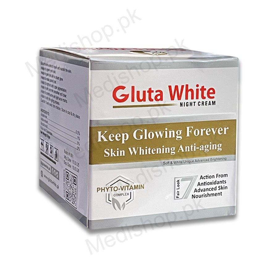 Gluta White Night Cream with discount price – Medishop.pk