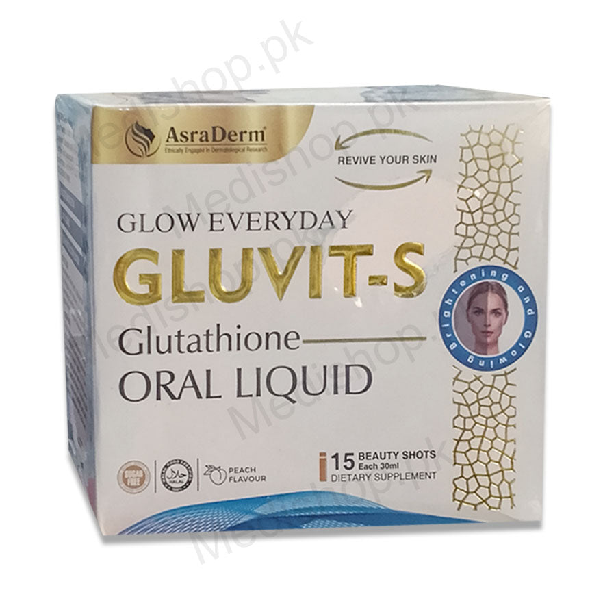Gluvit-S Gluathione Oral Shots – Medishop.pk