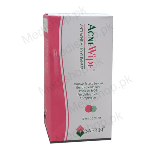 ACNEWIPE Anti Acne Milky Cleanser 100ml safrin skincare Pharma