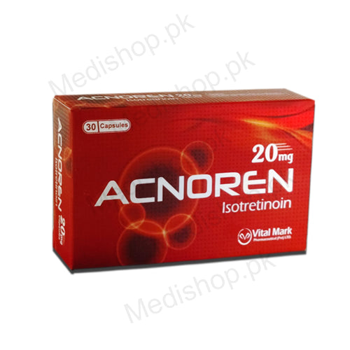 Acnoren 20mg capsules Gillman Pharmaceuticals