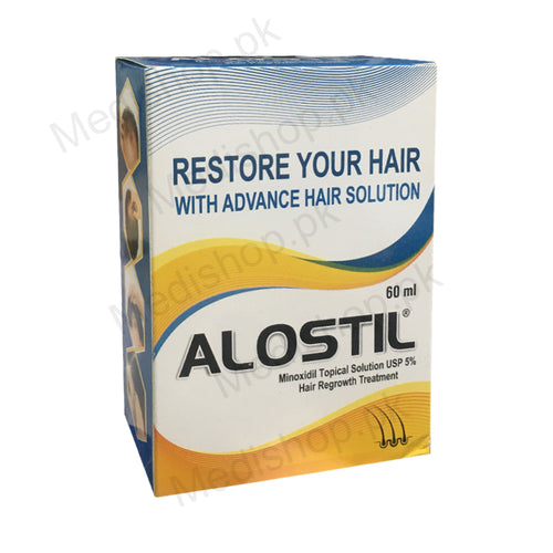   Alostil minoxidil topical solution 5% hair regrowth spray treatment 60ml dermsol pharma