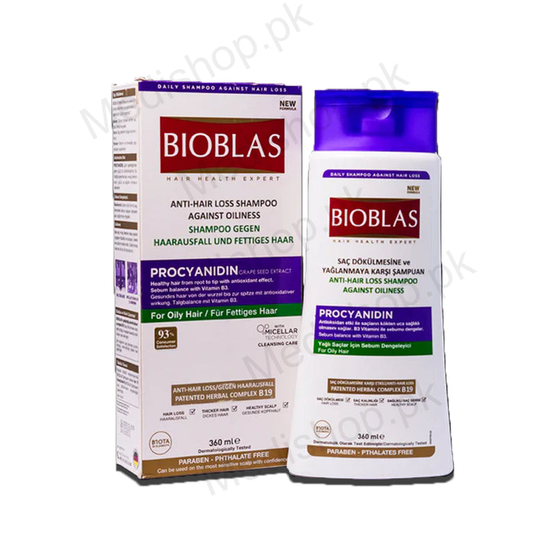 BIOBLAS ANTI HAIR LOSS SHAMPOO AGAINST OILLINESS Asra Derm