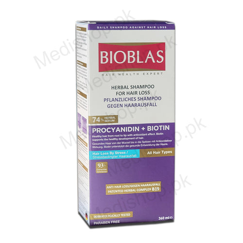 BIOBLAS PROCYANIDIN + bIOTIN SHAMPOO Asra Derm