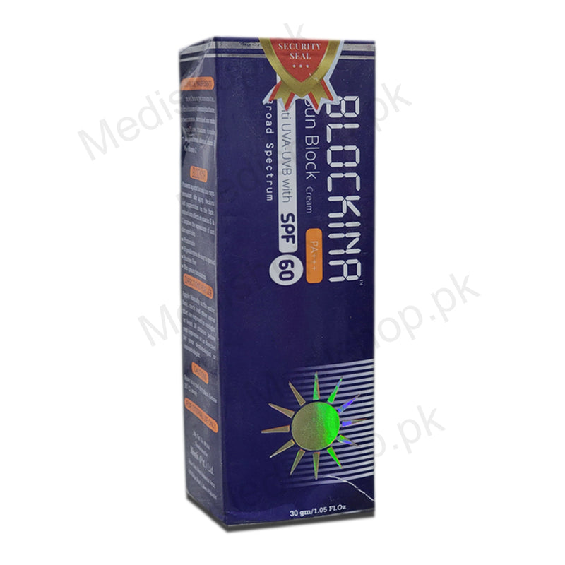 Blockina Sun Block SPF60 Cream Montis Pvt Ltd