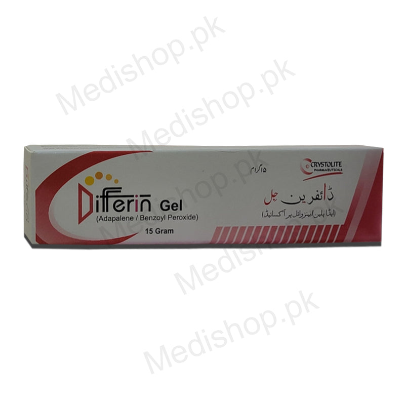 Differin gel 15gram crystolite pharmaceuticals