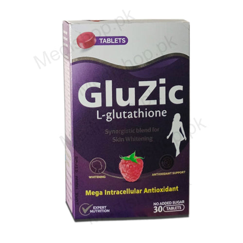 Gluzic L-Glutathione Tablets Crystolite Pharmaceuticals