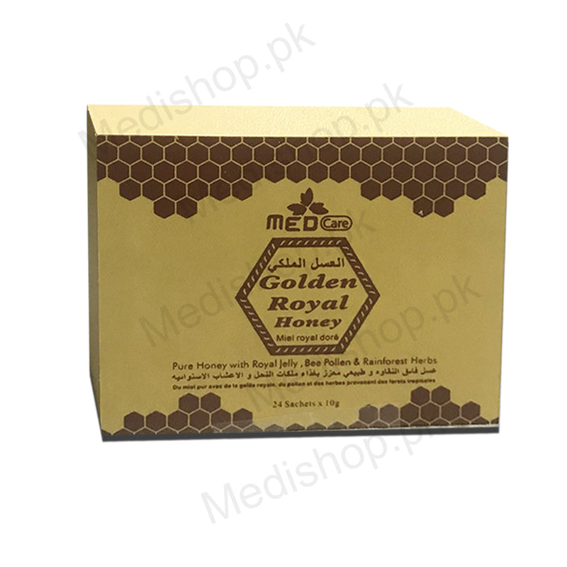 Golden royal honey sachets