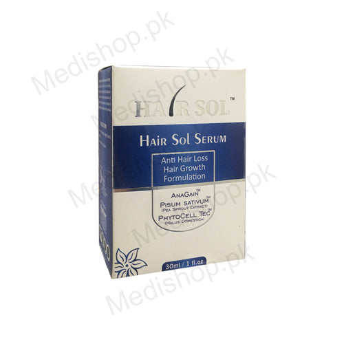 Hair sol serum hair loss growth formulation 30ml hair care dermsol pharma