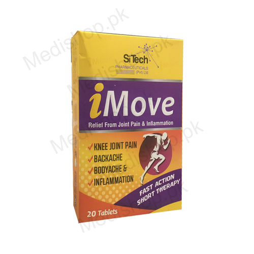 IMove 20 Tablets joint pain Inflammation Shoulder Pain Sollieve Pharma