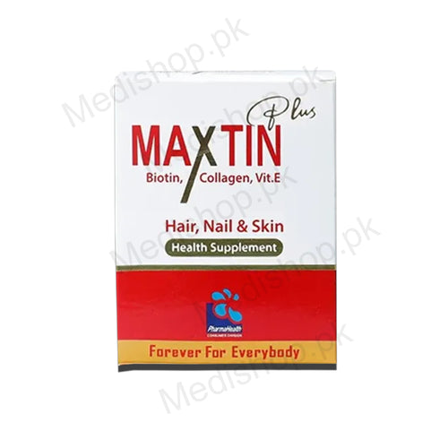 Maxtin Plus Biotin Collagen Vitamin E PharmaHealth