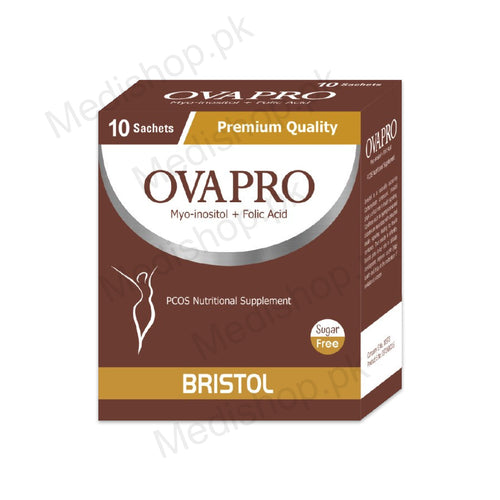 Ovapro sachets suger free myo-inositol + folic acid pcos nutritional supplements bristol