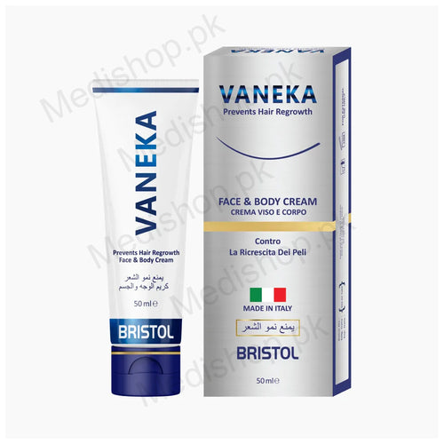 Vaneka face body cream prevent hair growth 50ml bristol skincare