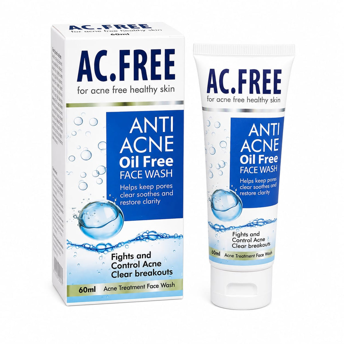 ac free anti acne oil free face wash