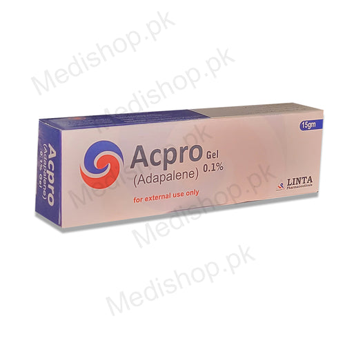 acpro gel adapalene 15gm linta pharma