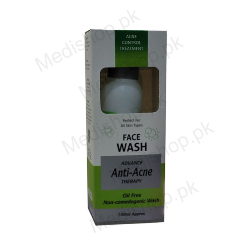akne zero anti acne face wash 100ml rafaq cos ceutical