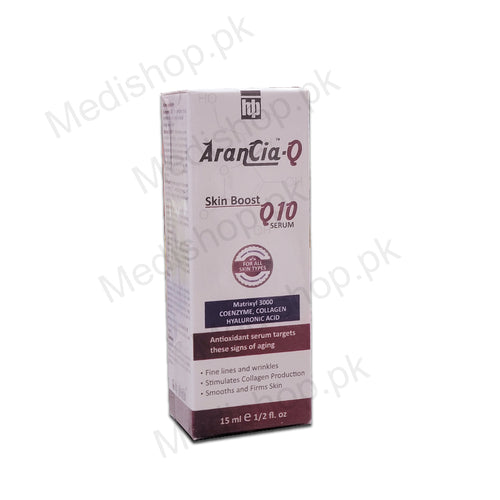 arancia Q skin boost Q10 serum 15ml safrin