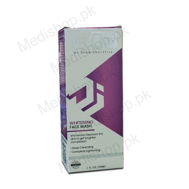 beotiv by derminnovoative whitening face wash 120ml derm innovative