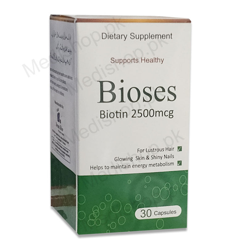 Bioses Biotin 2500mcg Capsules