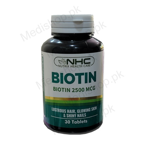 biotin 30tablets nutrix healthcare
