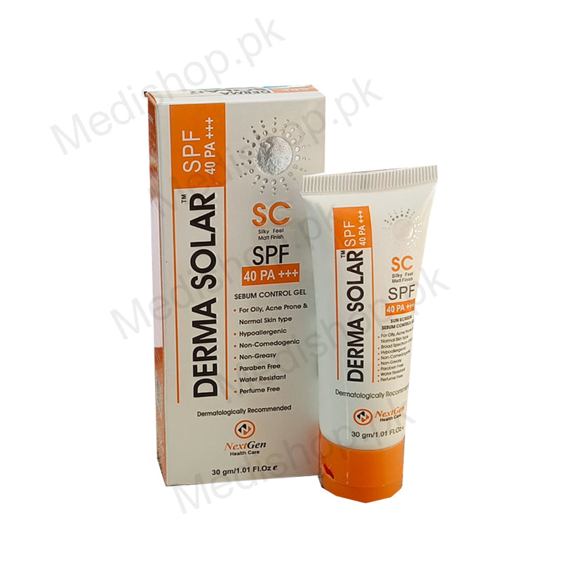 Derma solar SPF 60 cream 40gm – Medishop.pk