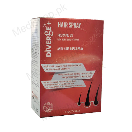 diverge  hair spray anti hair loss spray 60m derm innovative