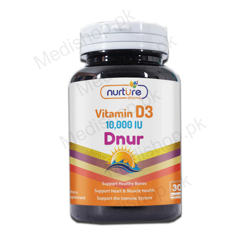 Dnur Vitamin D3 10,000 IU Tablets