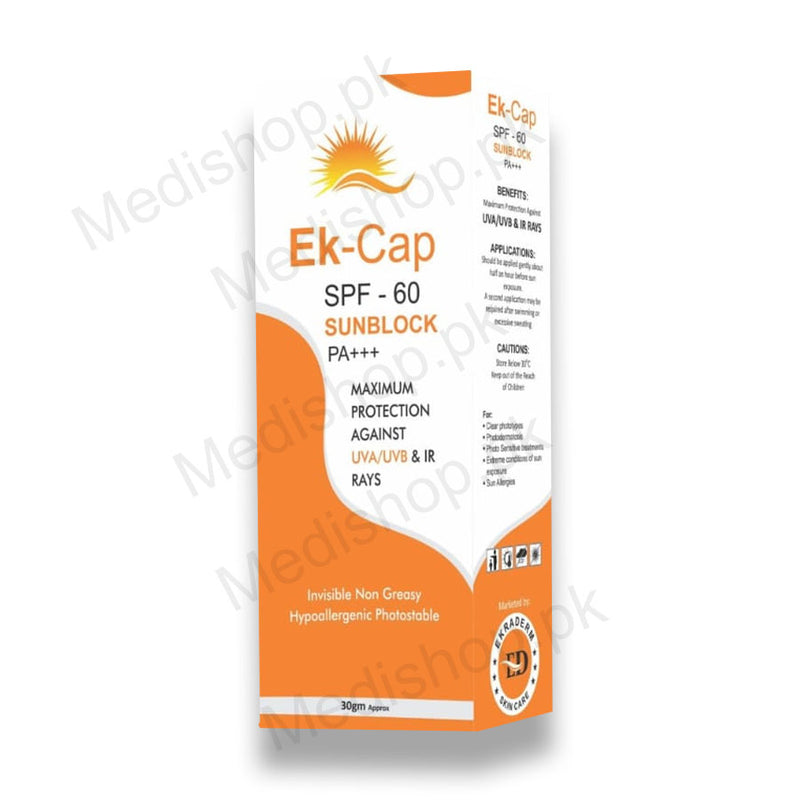 Ek Cap Spf60 Sunblock Pa+++