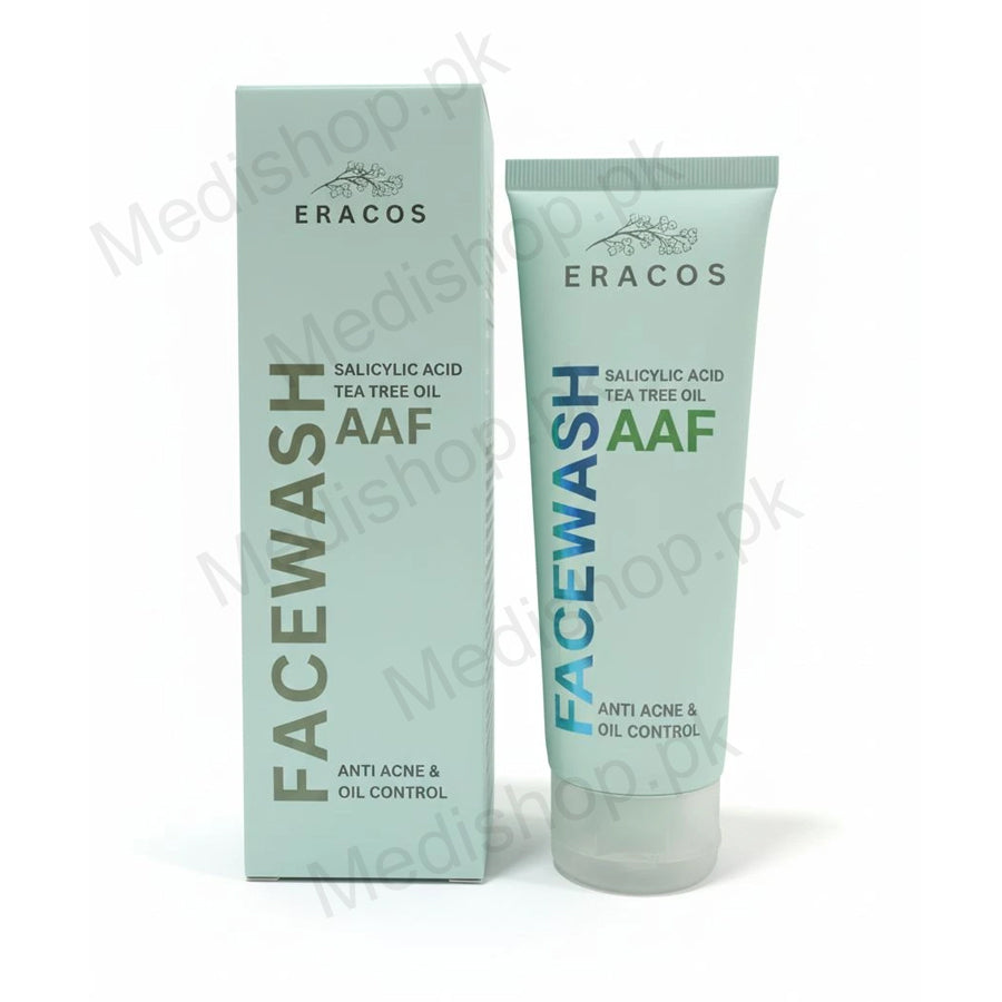 eracos salicylic acid tea-treeoil acne oil control face wash