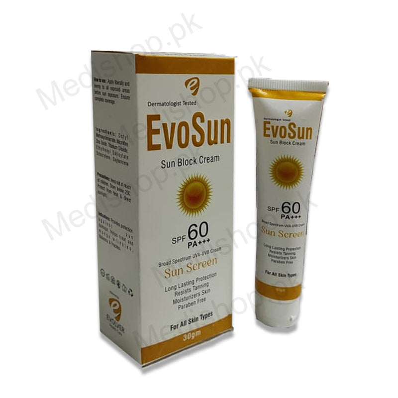 Evosun SunBlock Cream SPF60 PA+++