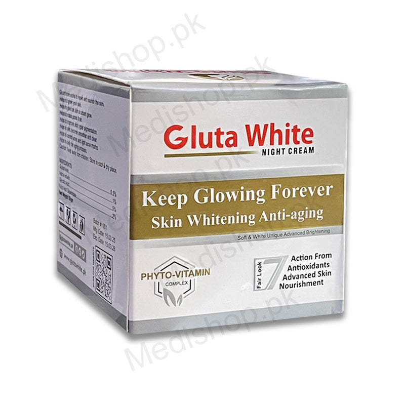 Gluta White Night Cream Jar