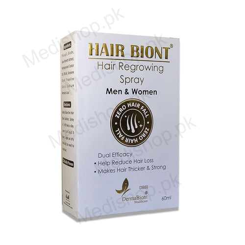 hair biont hair regrow spray forn and women reduce hair loss derma biont