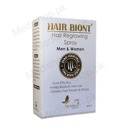 hair biont hair regrow spray forn and women reduce hair loss derma biont
