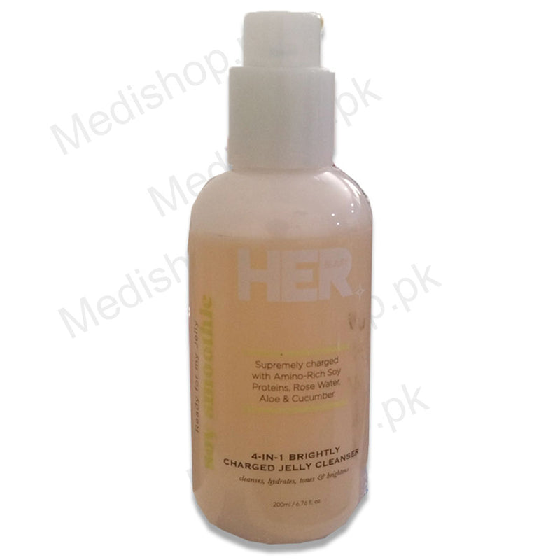 Her Beauty Soy Smoothie 4-In-1 Brightly Charged Jelly Cleanser