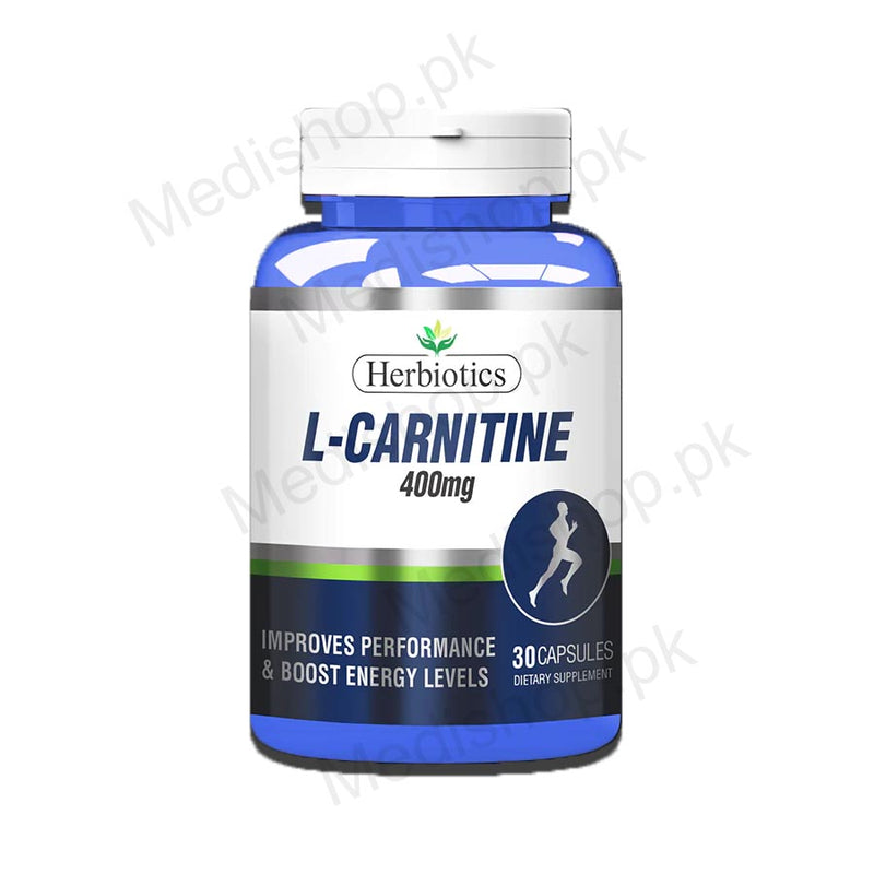 herbiotics L carnitine 400mg dietary supplement