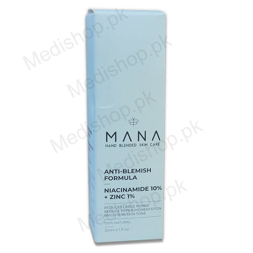 MANA ANTI BLEMISH FACE SERUM NIACINAMIDE 10% + 1% ZINC