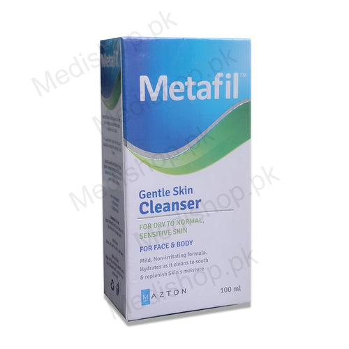  metafil gentle cleanser fro dry to normal skin mazton pharma