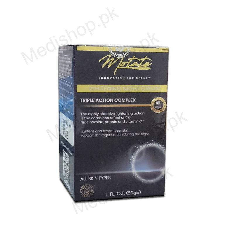   motate innovation for beauty whitening night cream 50 derm innovative