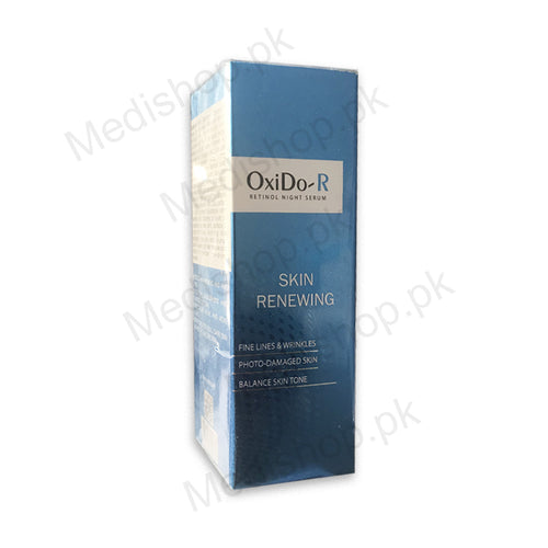 oxido-r retinol night serum skin renewing fine lines wrinkles skincare safrin pharma