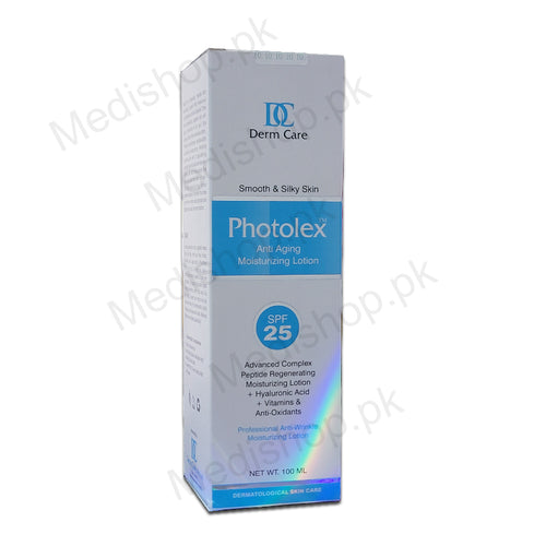 photolex smooth silky skin anti aging moisturizing lotion spf25 100ml derm care
