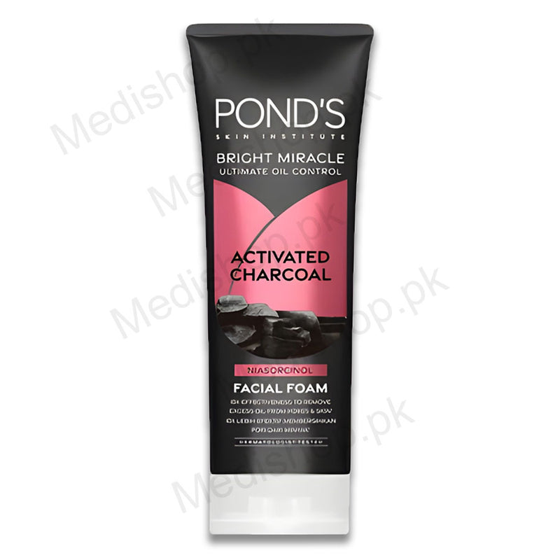Ponds Bright Miracle Activated Charcoal Facial Foam