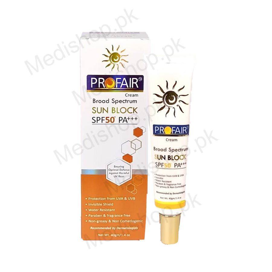 ProFair PA+++SPF50 Cream-Discount price-Best Sunblock – Medishop.pk
