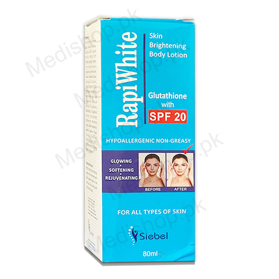 Rapiwhite Skin Brightening Body Lotion SPF20 – Medishop.pk