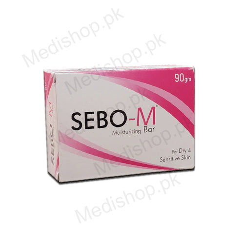 sebo m moisturizing bar for dry sensitive skin 90gm tulip health care