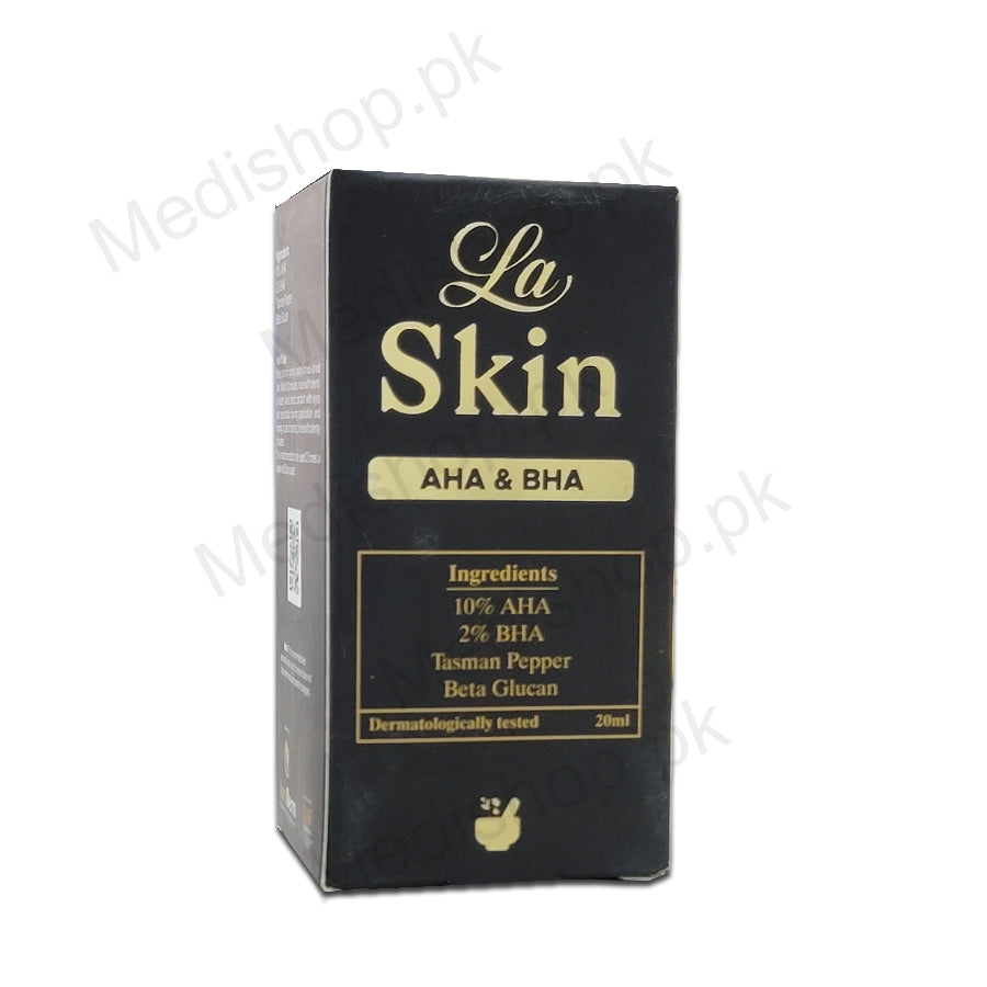 LA Skin AHA + BHA Serum 20ml – Medishop.pk