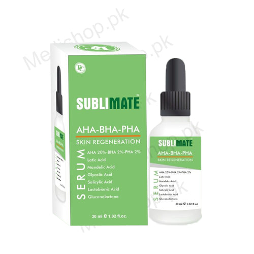 sublimate aha bha pha skin regenration serum dermo clen