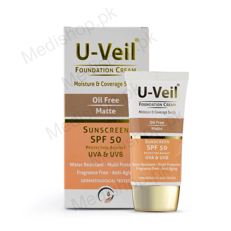 u veil foundation cream spf50 derma techno