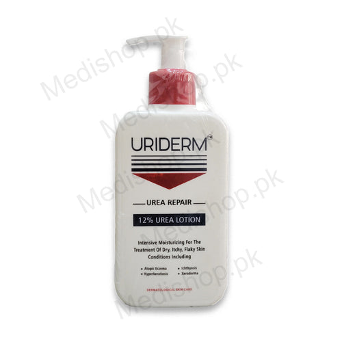 uriderm urea repair 12% lotion skin moisturizing skincare crystolite pharma