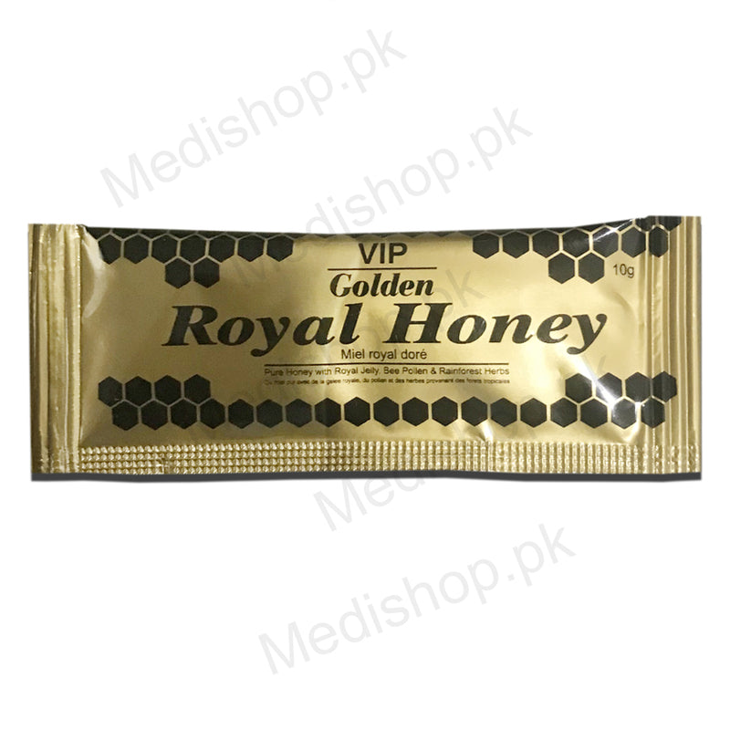Golden royal honey sachets