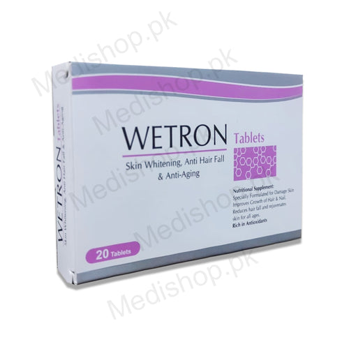 wetron tablet skin whitening anti hair fall anti aging